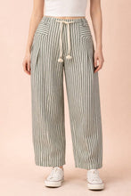 Load image into Gallery viewer, Shoreline Striped Barrel Denim Pants