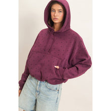 Load image into Gallery viewer, Star Print Bubble Hoodie