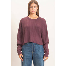 Load image into Gallery viewer, Becca Oversized Ribbed Cropped Sweater (2 Colors)