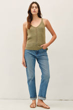 Load image into Gallery viewer, V-NECK POINTELLE SWEATER TANK
