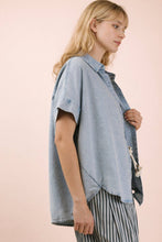 Load image into Gallery viewer, Weekend Chambray Oversized Shirt