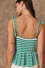 Load image into Gallery viewer, Striped Peplum Top