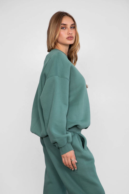 The Lounge Plush Fleece Crew Neck Sweatshirt (2 Colors)