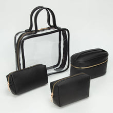 Load image into Gallery viewer, Transparent Travel Cosmetic Bag Set