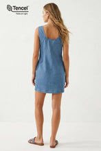 Load image into Gallery viewer, The Hadley Denim Mini Shift Dress