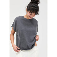 Load image into Gallery viewer, Capped Sleeve Mineral Wash T-Shirt (4 Colors)