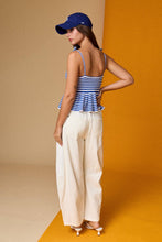 Load image into Gallery viewer, Striped Peplum Top