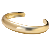 Load image into Gallery viewer, 18K Gold Dome Cuff Bracelet