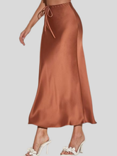 Load image into Gallery viewer, Audrey Satin Drawstring Skirt