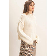 Load image into Gallery viewer, Harvest Moon Rolled Collar Sweater
