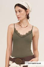 Load image into Gallery viewer, Olivia Lace Trim V-Neck Cami (5 Colors)