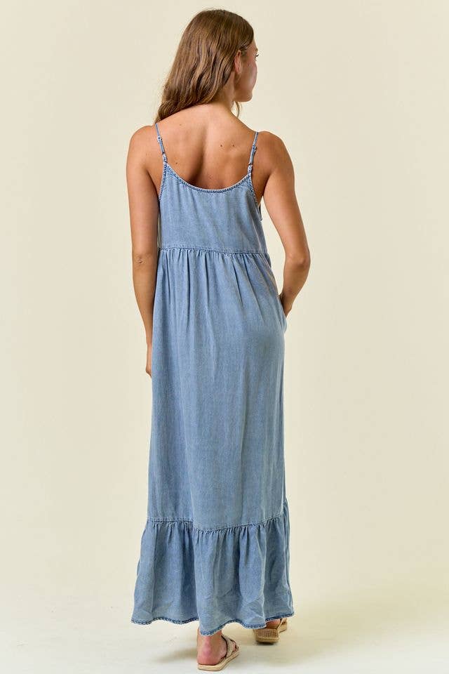 Chloe Tiered Ruffle Maxi Dress