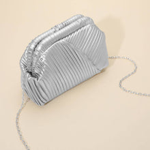 Load image into Gallery viewer, Faux Leather Textured Evening Clutch Crossbody Bag