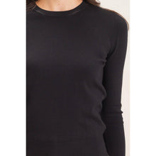 Load image into Gallery viewer, Crew Neck Sweater With Ribbed Hem (2 Colors)