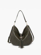 Load image into Gallery viewer, Demi Distressed Slouchy Hobo (2 Colors)
