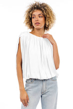 Load image into Gallery viewer, Grecian Drape Bubble Blouse (3 Colors)