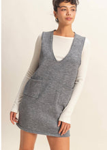 Load image into Gallery viewer, Kate V Neck Sleeveless Knit Mini Dress