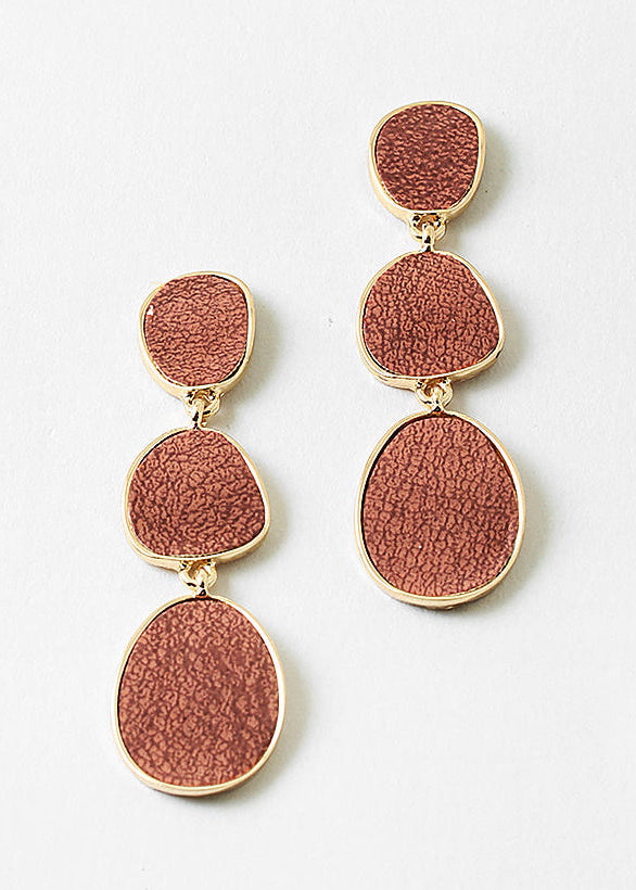 The Hadley Textured Tear Drop Earring