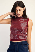 Load image into Gallery viewer, The Dorit Sequins Mock Neck Sweater