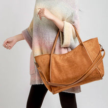 Load image into Gallery viewer, Faux Suede Tote