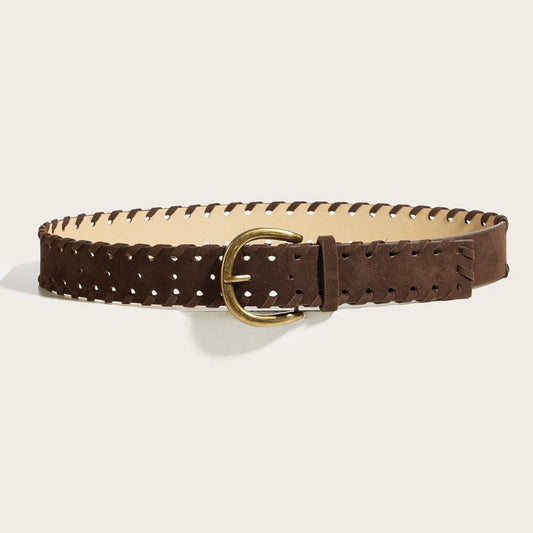 Vintage Suede Whipstitch Belt