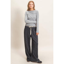 Load image into Gallery viewer, Ruffled Ribbed Long Sleeve Top