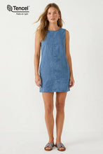 Load image into Gallery viewer, The Hadley Denim Mini Shift Dress