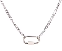 Load image into Gallery viewer, Carabiner Stainless Steel Necklace