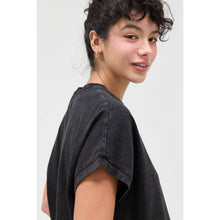 Load image into Gallery viewer, Capped Sleeve Mineral Wash T-Shirt (4 Colors)