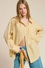 Load image into Gallery viewer, Paige Gingham Button Down Shirt (2 Colors)