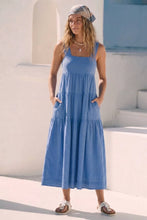 Load image into Gallery viewer, Rowan Tiered Flare Midi Dress