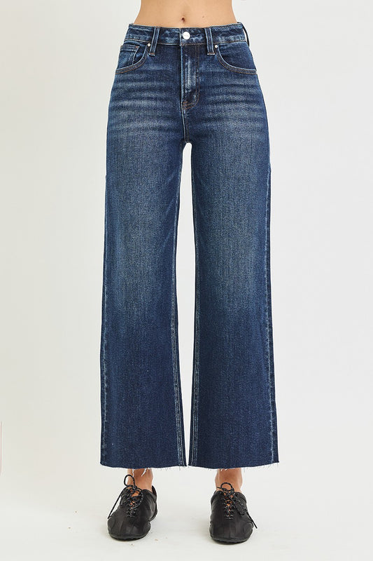 The Lisa High Rise Cropped Wide Leg Jeanh