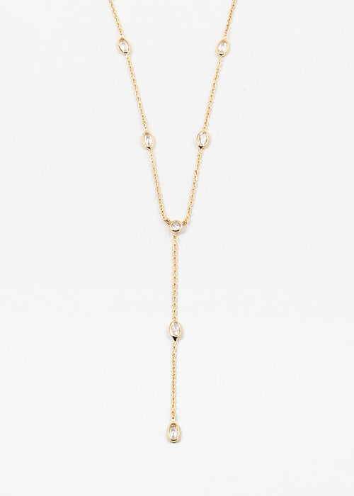 Gold Dipped Y Necklace