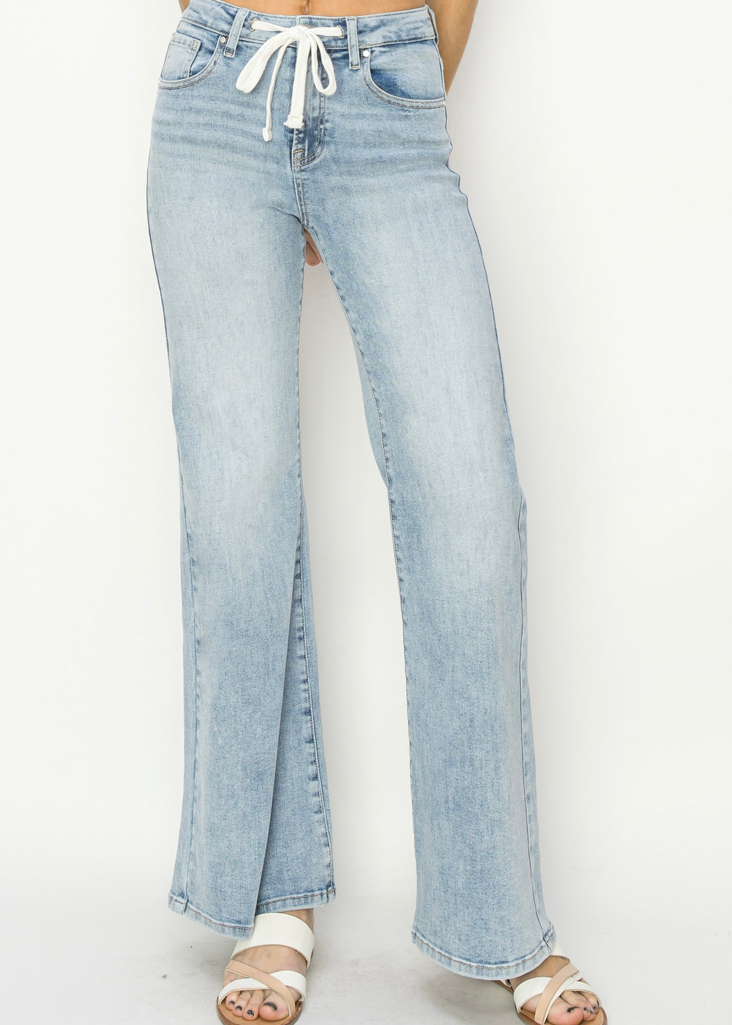 Marissa Draw String Wide Relaxed Jean