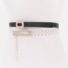 Load image into Gallery viewer, Pearl & Rhinestone Layered Belt