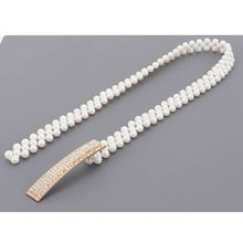 Load image into Gallery viewer, Pearl & Rhinestone Layered Belt