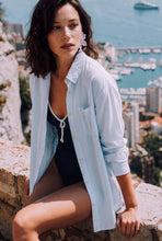 Load image into Gallery viewer, Riviera Stripe Button Down Shirt