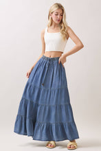 Load image into Gallery viewer, Josie Tencel Tiered Maxi Skirt