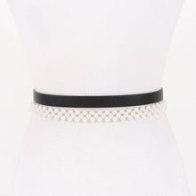 Load image into Gallery viewer, Pearl & Rhinestone Layered Belt