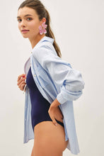 Load image into Gallery viewer, Riviera Stripe Button Down Shirt