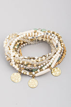 Load image into Gallery viewer, Ivory Beaded Stack Bracelet