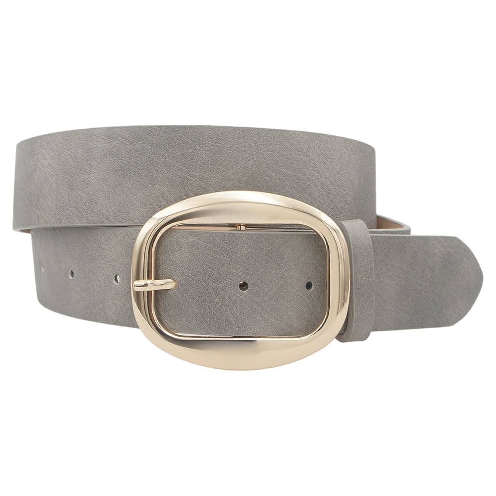 Oval Buckle Belt