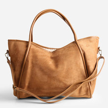 Load image into Gallery viewer, Faux Suede Tote (2 Colors)