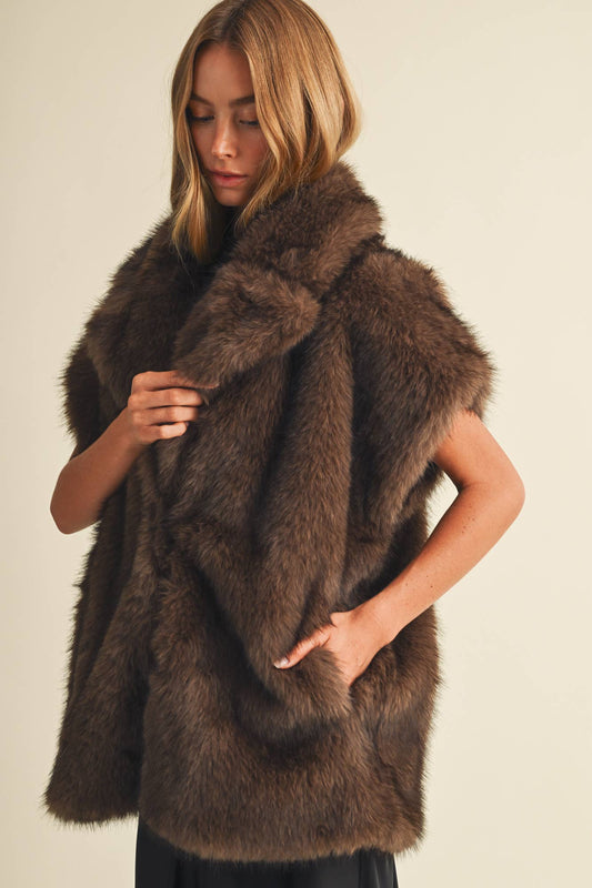 The Lux Faux Fur Vest