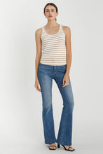 Load image into Gallery viewer, Striped Ribbed Tank Top