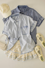 Load image into Gallery viewer, Weekend Chambray Oversized Shirt