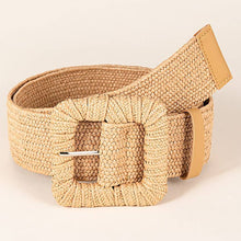 Load image into Gallery viewer, WOVEN SQUARE BUCKLE ELASTIC WAISTBAND