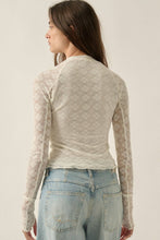 Load image into Gallery viewer, The Camille Floral Lace Top Mock