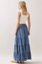 Load image into Gallery viewer, Josie Tencel Tiered Maxi Skirt