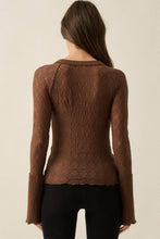 Load image into Gallery viewer, The Brynn Lace Henley Top